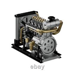 Diesel Engine DIY Kit Runs on Electricity 300+ pcs 1/10th Scale Self Assembly