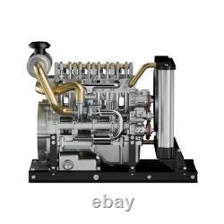 Diesel Engine DIY Kit Runs on Electricity 300+ pcs 1/10th Scale Self Assembly