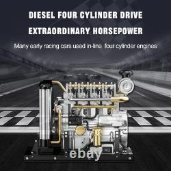 Diesel Engine DIY Kit Runs on Electricity 300+ pcs 1/10th Scale Self Assembly