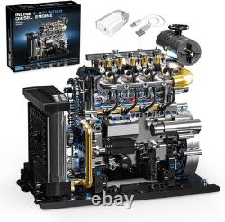 Diesel Engine Model Kit That Runs for Adults, MOC Mini Inline 4-Cylinder Diesel