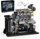 Diesel Engine Model Kit That Runs For Adults, Moc Mini Inline 4-cylinder Diesel