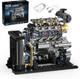 Diesel Engine Model Kit That Runs For Adults, Moc Mini Inline 4-cylinder Diesel