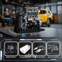 Diesel Engine Model Kit That Runs for Adults, MOC Mini Inline 4-Cylinder Diesel