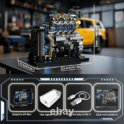 Diesel Engine Model Kit That Runs for Adults, MOC Mini Inline 4-Cylinder Diesel