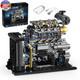 Diesel Engine Model Kit That Runs For Adults, Moc Mini Inline 4-cylinder Diesel