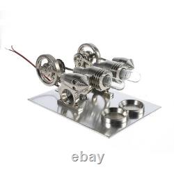 Double Cylinder Engine Motor Heat Education Model Toy Scientific Props