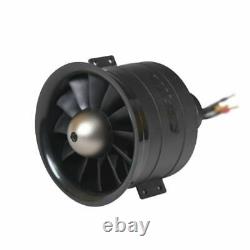 Ducted Fan Motor Engine Power RC Airplane Thrust Model Plane Parts 80mm 12 Blade