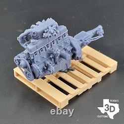 EFI Ford 300 Inline 6 model engine resin 3D printed 124-18 scale