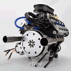 ENJOMOR V8 78CC GS-V8 Working Scale Model Engine Gas DOHC 4 Stroke Water-cooled