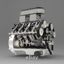 ENJOMOR V8 78CC GS-V8 Working Scale Model Engine Gas DOHC 4 Stroke Water-cooled