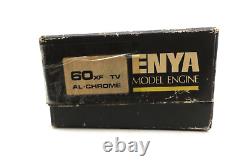 ENYA 60XF-4 AL-Chrome Model Engine with Original Box and Accessories