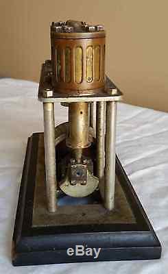 Early 1900's Miniature Vertical 2 Cylinder Marine Boat Steam Engine Motor Model