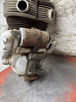 Early Matchless G9 Ajs Model 20 Engine Motor Complete Seized Parts Or Rebuild