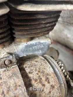 Early Matchless G9 Ajs Model 20 Engine Motor Complete Seized Parts Or Rebuild