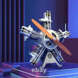 Electric Engine Five Cylinders Radial Simulation Model Building KIT Decorations