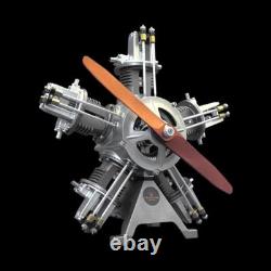 Electric Engine Five Cylinders Radial Simulation Model Building KIT Decorations