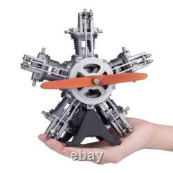 Electric Engine Five Cylinders Radial Simulation Model Building KIT Decorations