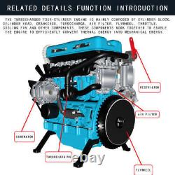 Electric Engine Model Kit Car DIY Full Metal 4 Cylinder Upgraded Version 364 Pcs