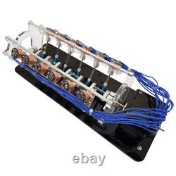 Electromagnet Engine Model 12 Coils V-Shaped Motor Model with LED Light 5V