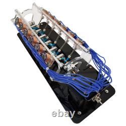 Electromagnet Engine Model 12 Coils V-Shaped Motor Model with LED Light 5V