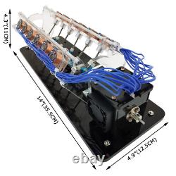 Electromagnet Engine Model 12 Coils V-Shaped Motor Model with LED Light 5V