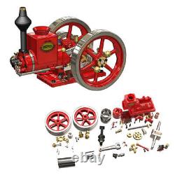 Engine Hit And Miss Model Brass Motor Kit With Stand & Accessories One Key Start
