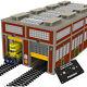 Engine House Withmotorized Doors (o Gauge) For Model Train