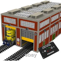 Engine House withMotorized Doors (O Gauge) for Model Train