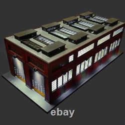 Engine House withMotorized Doors (O Gauge) for Model Train