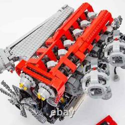 Engine Model Building Blocks Construction 6 Cylinder 4 Stroke Gasoline 1985Pcs