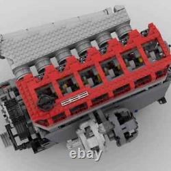 Engine Model Building Blocks Construction 6 Cylinder 4 Stroke Gasoline 1985Pcs