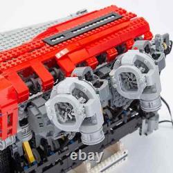 Engine Model Building Blocks Construction 6 Cylinder 4 Stroke Gasoline 1985Pcs