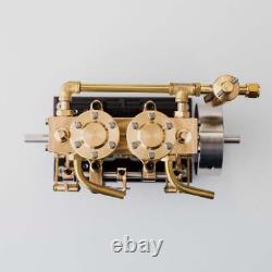 Engine Steam Model 2 Cylinder Stirling Vertical Power Motor With Oil Cup Support