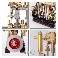 Engine Steam Model 2 Cylinder Stirling Vertical Power Motor With Oil Cup Support