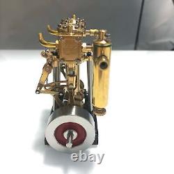 Engine Steam Model 2 Cylinder Stirling Vertical Power Motor With Oil Cup Support