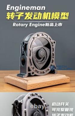 Engineman Rotary Engine Model Metal Ornamental Assembled Action Figure Gift