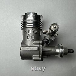 Enya 09-? T. V. Model Engine RC Airplane Excellent Vintage Engine With Muffler