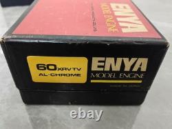 Enya 60XRV TV AL-Chrome RC Airplane Model Engine Motor Japan Made Glow Fuel
