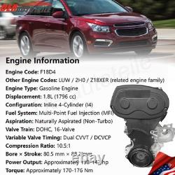 FOR 2011-2015 Chevrolet Cruze 1.8L L4 Engine Motor LUW F18D4 F18D Model NEW
