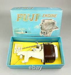 FUJI Outboard. 15 Model Boat Engine RC Verbrenner Boot Motor 16 Japan 1965 OVP