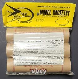 Flight Systems Inc flying model rocket booster engines FSI rocket motors E60-0