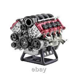 For Adults V8 Engine Full Metal Assembly Model Kit Internal Combustion DIY Hobby