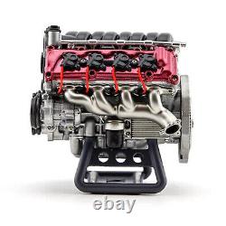 For Adults V8 Engine Full Metal Assembly Model Kit Internal Combustion DIY Hobby