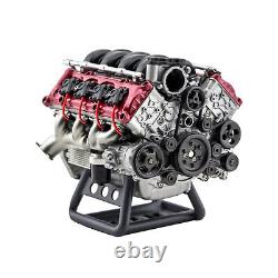 For Adults V8 Engine Full Metal Assembly Model Kit Internal Combustion DIY Hobby