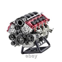 For Adults V8 Engine Full Metal Assembly Model Kit Internal Combustion DIY Hobby