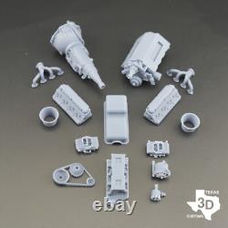 Ford 289/302 Tunnel Ram model engine resin 3D printed 124-18 scale