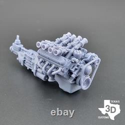 Ford 289/302 Windsor Cross Ram model engine resin 3D printed 124-18 scale