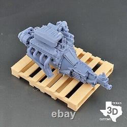 Ford 302 Cobra model engine resin 3D printed 124-18 scale