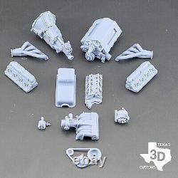 Ford 302 Cobra model engine resin 3D printed 124-18 scale