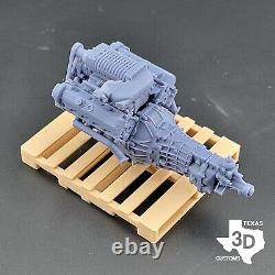 Ford 4.6l 2V Supercharged model engine resin 3D printed 124-18 scale